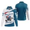 Maxcorners Make America Reel Again Patriotic Fishing Shirt, Performance Fishing Shirts, Fishing Shirts For Men