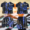 Maxcorners Darts Geometric Dartboard Pattern Design Personalized Team Sportswear Set - Polo Shirt, Cap & Skorts