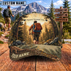 Maxcorners Hiking Forest Backpacker Prepared Persistent Free Personalized Name 3D Cap