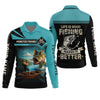 Maxcorners Monster Fishing Shirt, Life Is Good Fishing Makes It Better SPF Shirts, Fishing Shirts For Men, Fisherman Gift