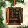Maxcorners Personalized HunterÃ¢â‚¬â„¢s Gear Closet Ornament, Custom Name Hunting Equipment Christmas Decoration LM0411