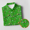 Maxcorners Three Leaf Clover Golf And Beer St Patrick's Day Green Golf Shirt, Fun Golf Shirts For Men, Polo Shirts For Men