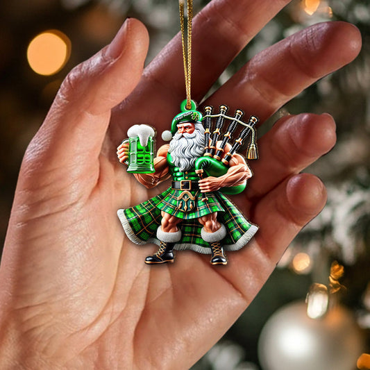 Maxcorners Custom Name Scotland Ornament, Christmas Gift for Scotland Lover 2D Flat LM2211