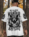 Maxcorners Not All Who Wander Are Lost Bear Compass All Over Print LM1501