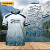 Maxcorners Pro Fishing Shirt for Men, Long Sleeve UPF Performance Fishing Shirt, Bass Angler Shirt