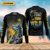 Maxcorners Find Your Wild Swordfish Fishing SPF Shirt For Men, Gift For Fisherman, Men's Fishing Shirt