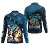 Maxcorners Bite Hard or Go Home Fishing Shirts, SPF Long Sleeve Shirts, Fishing Shirts For Men