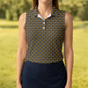 Maxcorners Golf Hub Repeat Logo Golf Top, Funny Golf Community Design, Golf Shirts For Women LM1507