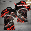 Maxcorners Flaming Angry Black Panther Billiards 8 Ball Multicolor Customized Name, Team Name 3D Shirt