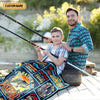 Maxcorners Big Fish Catch And Release Custom Name Blanket, Gift For Fishing Lover, Presents For Fishermen LM0201