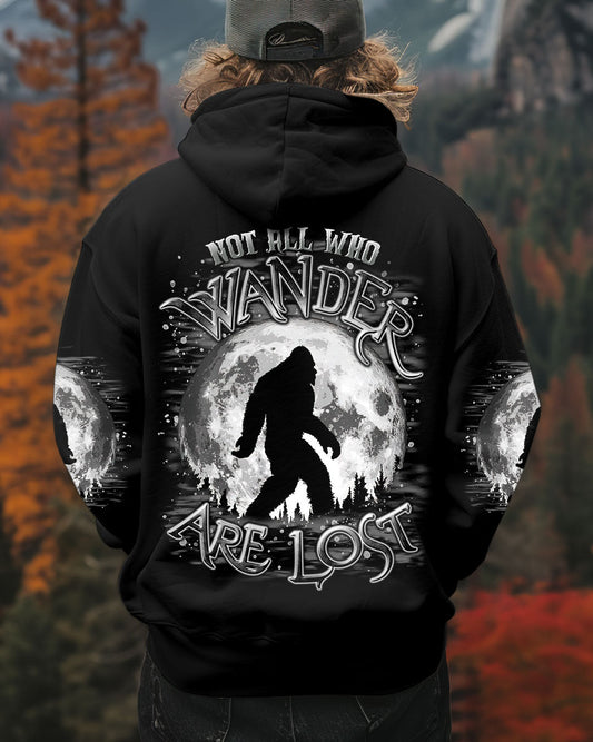 Maxcorners Not All Who Wander Are Lost Bigfoot Moon All Over Print LM2101