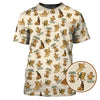 Maxcorners Golden Retriever Golf Shirts, Funny Golden Retriever Golf Shirt For Dog Lovers, Pattern Golf Polos