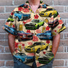Maxcorners Personalized Classic Car Hawaiian Shirt, I Like Beer & Classic Cars And Maybe 3 People, Custom Photo Car Aloha Shirts (Up to 5 photos)