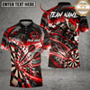 Maxcorners Darts Wolf Skull & Explosive Dartboard Graphic Multicolor Customized Name, Team Name 3D Shirts