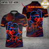 Maxcorners Golf Neon Funny Character Personalized Name, Team Name 3D Shirt (4 Colors)