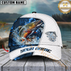 Maxcorners Fishing Blue Lava Classic Fin Personalized Cap (11 Breeds)
