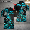 Maxcorners Darts Flaming Skull Dart Design Multicolor Customized Name, Team Name 3D Shirts
