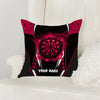 Maxcorners Darts Lightning Energy Target Multicolor Customized Name 3D Pillow