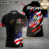 Maxcorners Billiards Ball 8 White And Black Scratch US Flag Personalized Shirt (2 Colors)