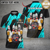 Maxcorners Bowling & Pins Funny Beer Drunk Gang Customized Name, Team Name 3D Shirt For Women