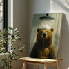 Maxcorners Funny Bear Shower Wall Art Cute Bear Bathroom Decor LM2611