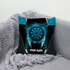 Maxcorners Darts Lightning Energy Target Multicolor Customized Name 3D Pillow