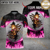 Maxcorners Golf Fire Skull Crack Ball Personalized Name, Team Name 3D Shirt (6 Colors)