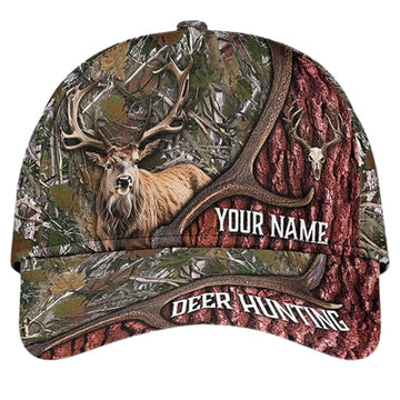 Maxcorners Custom Deer Hunting Camouflage Baseball Cap, Custom Deer Hunting Caps Hats LM0402