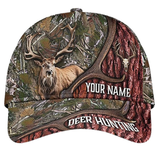 Maxcorners Custom Deer Hunting Camouflage Baseball Cap, Custom Deer Hunting Caps Hats LM0402