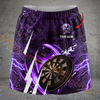 Maxcorners Darts Lightning Cyber Skull Dartboard Personalized 3D Skirts With Shorts