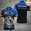 Maxcorners Golf Power Swing Glow Effect Multicolor Personalized 3D Shirt