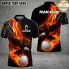 Maxcorners Golf Eagle Flag Flame Personalized Name, Team Name 3D Shirt (4 Colors)