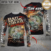 Maxcorners Fishing Bait Hook Drag Repeat Custom Name & Team Name 3D Shirts