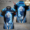 Maxcorners Golf Thunder White Tiger Personalized Name, Team Name 3D Shirt (6 Colors)