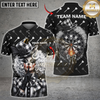 Maxcorners Darts Gothic Sexy Clown Girl Green Plaid Multicolor Customized Name, Team Name 3D Shirts