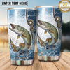 Maxcorners Fishing Tumbler Water Droplet Hook Design Personalized Name Tumbler (13 Species)
