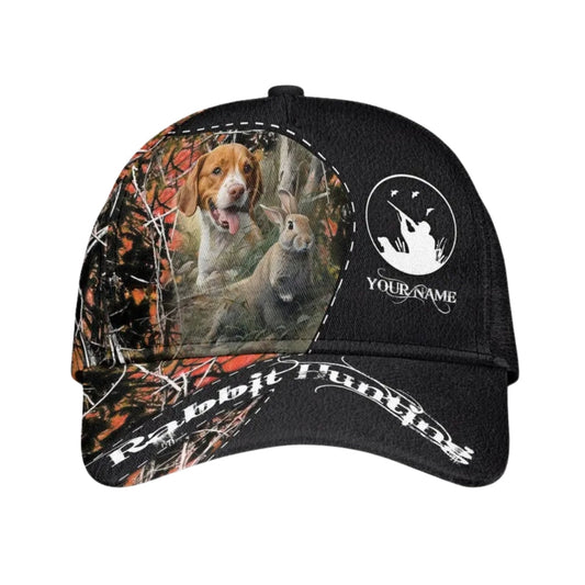 Maxcorners Custom Dog And Rabbit Hunting Baseball Cap, Custom Rabbit Hunting Hat Caps LM0402