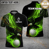 Maxcorners Golf Eagle Flag Flame Personalized Name, Team Name 3D Shirt (4 Colors)
