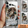 Maxcorners Duck Hunting German Shorthaired Pointer White Blue Water Splash Personalized Name 3D Phone Case - Boykin Spaniel