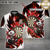 Maxcorners Darts Cute Panda Fighting Mascot Dartboard Lightning Texture Graphic Multicolor Customized Name, Team Name 3D Shirts