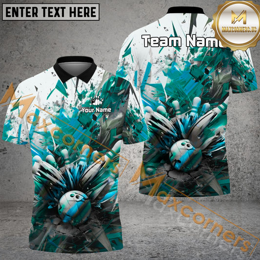 Maxcorners World End Bowling Jersey Multicolor Option Customized Name, Team Name 3D Polo Shirt