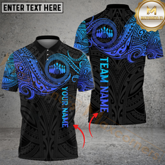 Maxcorners Bowling Tribal Tattoo Multicolor Customized Name, Team Name 3D Shirts