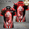 Maxcorners Golf Thunder White Tiger Personalized Name, Team Name 3D Shirt (6 Colors)