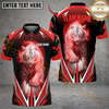 Maxcorners Golf Thunder White Tiger Personalized Name, Team Name 3D Shirt (6 Colors)
