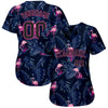 Maxcorners Custom 3D Pattern Design Hawaii Flamingo Authentic Baseball Jersey LM2605