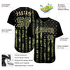 Maxcorners Custom Royal White-Red 3D American Flag Premium Baseball Jersey LM0210