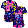 Maxcorners Custom 3D Pattern Design Music Festival Authentic Baseball Jersey LM2605