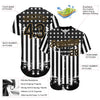 Maxcorners Custom Royal Red-White 3D American Flag Premium Baseball Jerseys LM0210
