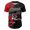 Maxcorners Custom Black Red-White 3D Pattern Design Animal Tiger Authentic Baseball Jersey LM2605