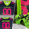 Maxcorners Custom Graffiti Pattern White-Black 3D Pattern Splash Authentic Football Jersey LM2605